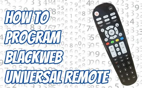 Blackweb Universal Remote Codes and Program Guide (2024).